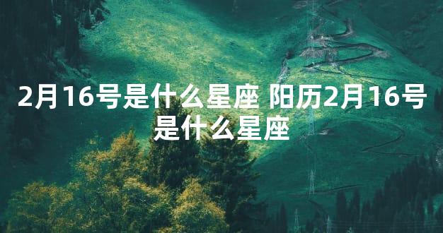 2月16号是什么星座 阳历2月16号是什么星座